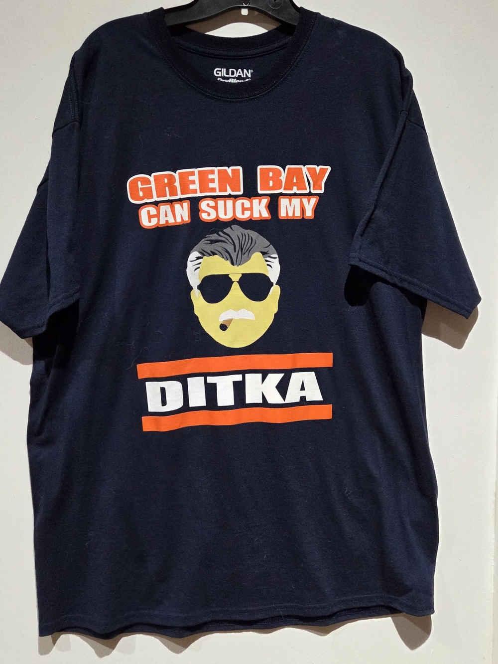 Gildan Men's Navy 'Ditka' Graphic T‑Shirt